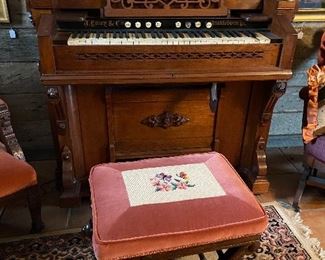 Antique Pump Organ....beautiful walnut!