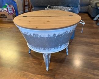 galvanized coffee table