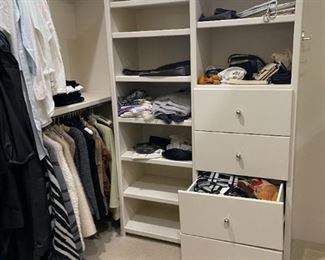 Scarfs, purses some real. 