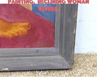 Lot 1228 Elizabeth Ogilby Oil Painting. Reclining woman figure.