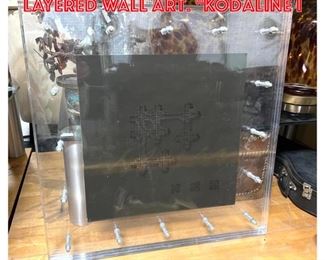 Lot 1232 BILL ALBERTINI Plexiglass Layered Wall Art. Kodaline I