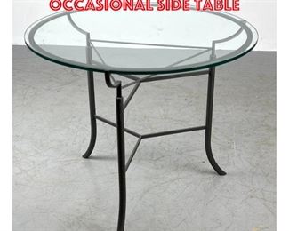 Lot 1242 Glass top Saladino Occasional Side Table