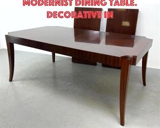 Lot 1260 Art Deco inspired Modernist Dining Table. Decorative in