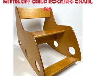 Lot 1278 Albrecht Lange Hans Mitteloff child rocking chair, Ma