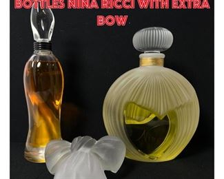 Lot 1295 2 Oversized Perfume Bottles Nina Ricci with extra Bow 