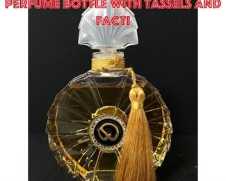 Lot 1296 Oversized ST JOHN Perfume Bottle with Tassels and Facti