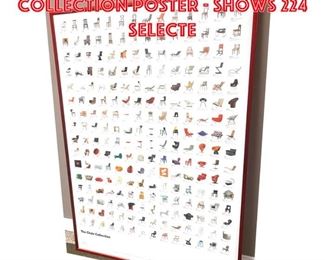 Lot 1316 Vitra The Chair Collection Poster  shows 224 selecte