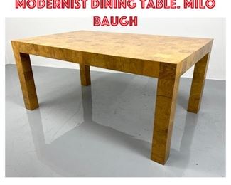 Lot 1322 Olive Wood Patchwork Modernist Dining Table. Milo Baugh