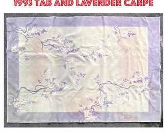 Lot 1349 17 7 x 11 6 Edward Fields 1993 tab and lavender carpe
