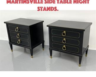 Lot 1364 Pair American of Martinsville Side Table Night Stands. 