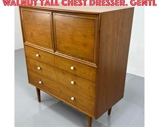 Lot 1375 KIP STEWART for DREXEL Walnut Tall Chest Dresser. Gentl