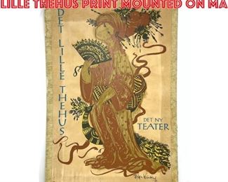 Lot 1387 Bjorn Wiinblad 54. Det Lille Thehus print mounted on Ma