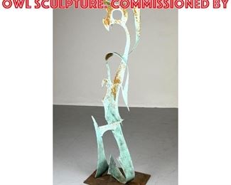 Lot 1389 Stanley Miller Abstract Owl Sculpture. Commissioned by 