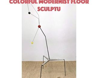 Lot 1409 ADAM HENDERSON 91 inch Colorful Modernist Floor sculptu