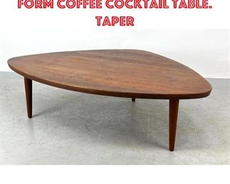 Lot 1449 Modernist Guitar pick form Coffee Cocktail Table. Taper