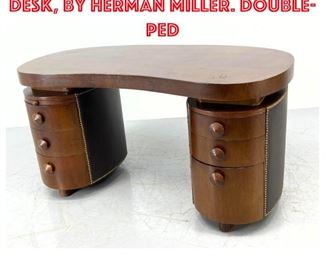 Lot 1452 Gilbert Rohde Paldao desk, by Herman Miller. doubleped