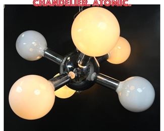 Lot 1475 1970s Chrome Ball Chandelier. Atomic. 