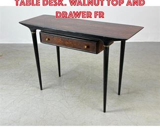 Lot 1485 LANE Two Tone Hall Table Desk. Walnut top and drawer fr