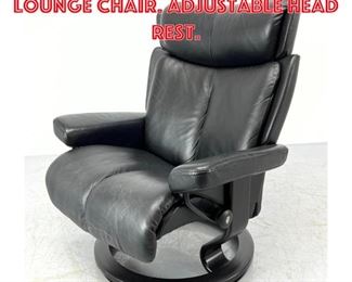 Lot 1511 EKORNES Stressless Lounge Chair. Adjustable head rest.