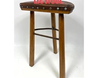 Lot 1527 Rustic Vintage Three Leg Stool. 
