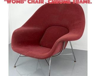 Lot 1542 EERO SAARINEN for KNOLL Womb Chair . Chrome frame. 