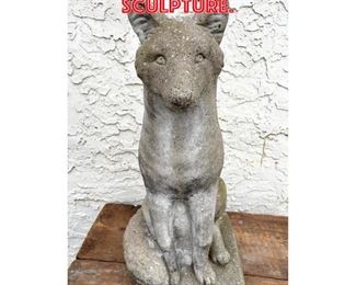 Lot 1567 Concrete Fox Garden Sculpture. 
