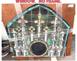 Lot 1568 Antique Leaded Glass Window. No frame. 