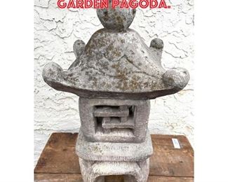Lot 1575 Cast Stone Concrete Garden Pagoda. 