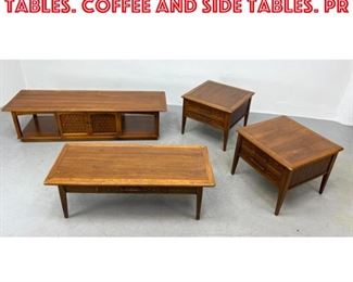 Lot 1577 4pcs American Modern Tables. Coffee and side Tables. Pr