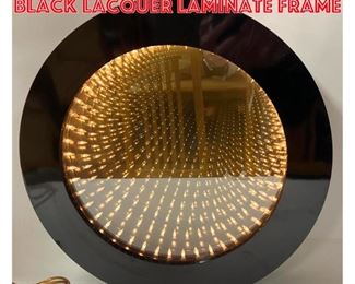 Lot 1579 Infinity mirror with black lacquer laminate frame