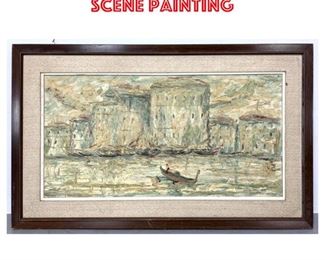 Lot 1617 GIDEON Venetian Scene Painting