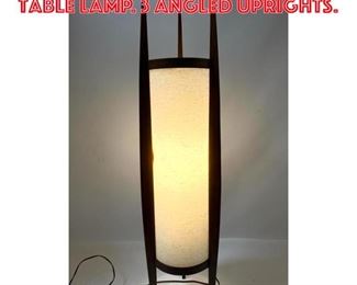 Lot 1625 Tall AMERICAN MODERN Table Lamp. 3 Angled uprights. 
