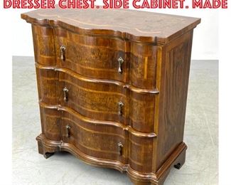 Lot 1636 BAMBERGERS Burl Wood Dresser Chest. Side Cabinet. Made 