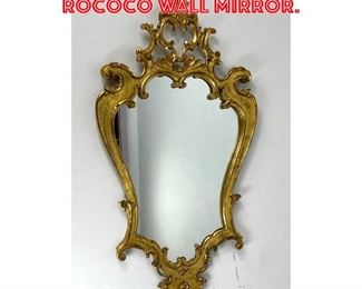 Lot 1665 Italian Gilt Wood Rococo Wall Mirror. 