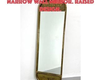Lot 1666 MASTERCRAFT Tall Narrow Wall Mirror. Raised design. 