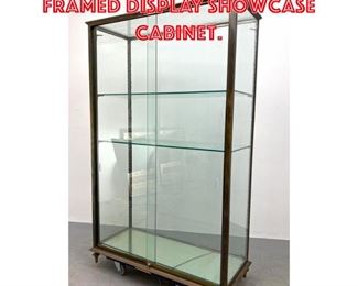 Lot 1668 Antique French Bronze Framed Display Showcase Cabinet. 