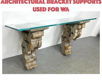 Lot 1670 Pair Vintage Architectural Bracket Supports used for Wa