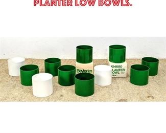Lot 1677 11pcs Beylerian Plastic Planter low bowls. 