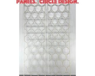 Lot 1683 Pair Iron Lattice Screen Panels. Circle design.