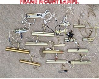 Lot 1691 Large lot Painting Frame Mount Lamps. 
