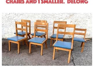 Lot 1700 2pcs Children Seating. 5 Chairs and 1 smaller. DELONG 