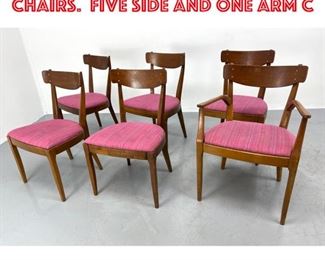 Lot 1708 Set 6 Modernist Dining Chairs. Five Side and One Arm C