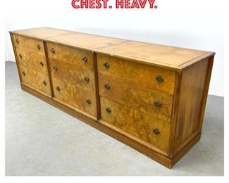 Lot 1714 Widdicomb Long Dresser Chest. Heavy.