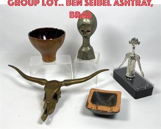 Lot 1735 Mid Century Modern Group Lot.. BEN SEIBEL Ashtray, Bras