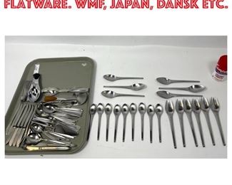 Lot 1736 Mid Century Modern Flatware. WMF, JAPAN, DANSK Etc.
