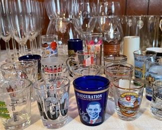Collectible shot glasses