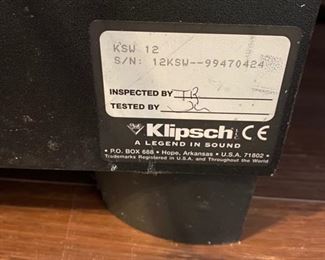 Klipsch KSW 12 Powered Subwoofer