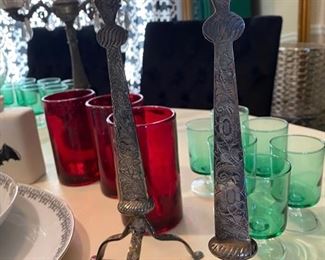 Gorgeous Etched Candlesticks