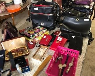 Purses and jewelry