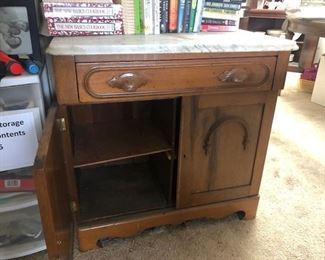 Marble topped cabinet